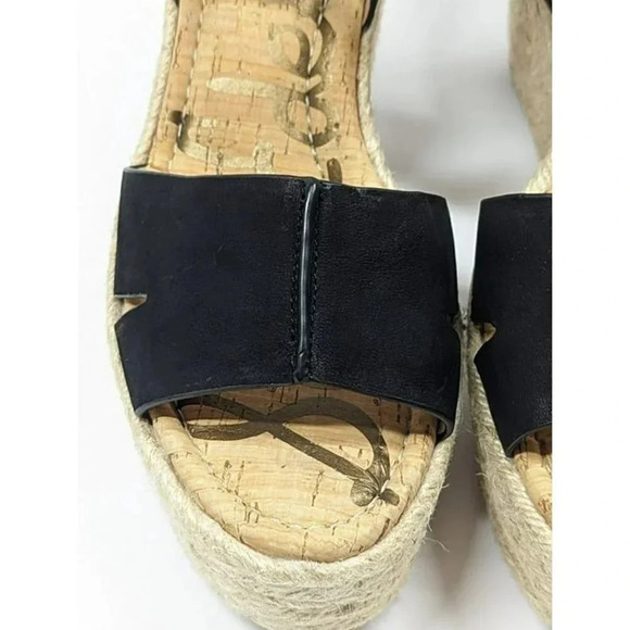 Sam Edelman Women's Maura Espadrille Wedge Sandals Black Size 9.5 M (MSRP $130) - Picture 7 of 12